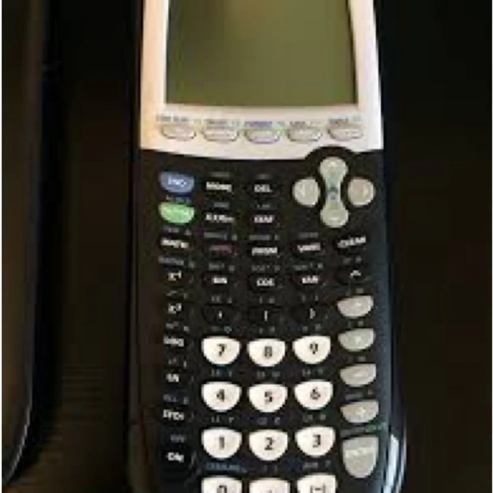 Texas Instruments Black and White Graphing Calculator with Charger